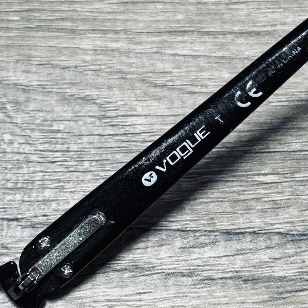 Vogue VO 3798-B‎ Eyeglass Frames Womens 53-17-135 Black Rectangle Frames Only